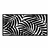 Opviq Zidna dekoracija ative Panel 4, 100x48 cm, 1.5 mm, Crna