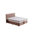 Hanah Home Bračni krevet sa prostorom za odlaganje Helen 160x38x200cm Crni