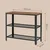 Songmics Konzolna miza 101.5x35x80 cm rjava