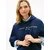 TOMMY HILFIGER Majica temno modra/bela