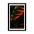 Plakat s paspartujem tropski palmovi listi - 20x30 black