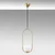 Opviq Luster Mudoni-Mr-837-1, 15cm, IP20, Belo-zlatne boje
