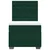 Vidaxl Box spring postelja z vzmetnico temno zelena 90x200 cm žamet