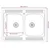 Vidaxl Kuhinjski element Kalmar Bela 80 x 46 x 81,5 cm Konstruiran les