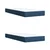 Vidaxl Box spring postelja z vzmetnico modra 200x200 cm blago