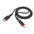 Hoco Kabel USB A na USB C Hoco QC 3A, 1 m, X59, črn