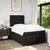 Vidaxl Box spring postelja z vzmetnico črna 120x190 cm blago