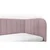 MID.YOU OBLAZINJENA POSTELJA 90 cm x 200 cm , les, tekstil, leseni material roza