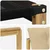 Set vanjskih sofa s jastukom 3 pcs Bijela i bež