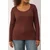 Trendyol Curve Ženska bluza Tbbaw26Af00034, Braon