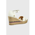 Sandale U.S. Polo Assn. za žene, boja: bijela, klin peta