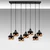 Opviq Yildo 6894 Visilica, E27, 7x40W, IP20, Crna