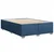 Vidaxl Box spring postelja z vzmetnico modra 160x200 cm blago