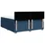 Vidaxl Box spring postelja z vzmetnico modra 200x200 cm blago