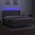 Vidaxl Box spring postelja z vzmetnico LED taupe 160x200 cm blago