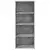 Visoka komoda siva boja betona 50x41x124 cm konstruirano drvo