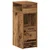 vidaXL Nočne omarice s predalom 2 kosa starinski les 25x31x66 cm