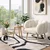 ATELIER DEL SOFA Fotelja i bočni stočić Lotus White