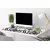 Decormat Podloga za mizo Black and white pattern 100x50 cm