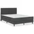 vidaXL Boxspring postelja temno siva iz blaga 140x200 cm