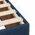 Vidaxl Box spring postelja z vzmetnico modra 80x200 cm blago