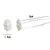 Ukosnica White Flower KP1573