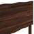 vidaXL Vzglavje z naravno robno obdelavo ROSTOCK Temno rjava 180 cm