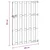 Vidaxl Vrtna vrata 100 x 150 cm WPC in aluminij Rjava