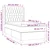 vidaXL vidaXL Box spring postelja z vzmetnico LED temno rjava 100x200cm blago, (20897121)