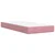 vidaXL Box spring postelja z vzmetnico roza 90x200 cm žamet