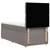 Vidaxl Box spring postelja z vzmetnico taupe 100x200 cm blago
