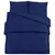 Set posteljine za poplun modri 240x220 cm pamučni