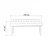 Conceptum Hypnose Trpezarijska klupa Vina Bench 110x48x40cm Bež