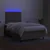 Vidaxl Box spring postelja z vzmetnico LED taupe 120x190 cm blago
