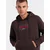 Ombre Mens Classic Printed Kangaroo Sweatshirt - Dark Brown