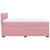 Vidaxl Box spring postelja z vzmetnico roza 160x200 cm žamet