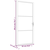 Unutarnja vrata 93 x 201,5 cm Bijela od mat stakla i aluminija