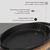 Oval cast iron tray with stand - LAVA brand