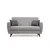 Atelier del Sofa Dvosed na razvlačenje Zaden 153x86x77cm Svetlosivi