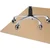 Decormat Podloga za stol Svetlo rjava barva 140x100 cm 2 cm