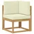 Set vanjskih sofa 5 kom. Bijela i krem