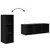 Set TV komoda Zidne 2 pcs Crni hrast 37 x 37 x 107 cm