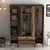 Hanah Home Kumsal PTP Walnut Garderober