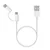 Xiaomi SJV4082TY Mikro USB kabl + USB C adapter, 2u1, 1 m, Beli