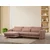 Atelier del Sofa Ugaona garnitura Lily 97x73x290cm Roze