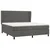 Vidaxl Box spring postelja z vzmetnico temno siva 160x200 cm žamet