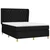 Vidaxl Box spring postelja z vzmetnico črna 140x200 cm blago