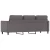 Vidaxl Trosed siv 180 cm umetno usnje