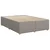 Vidaxl Box spring postelja z vzmetnico taupe 140x200 cm blago