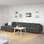 LANDSKRONA Sofa 5-sed, s lenjivcima/Gunnared tamnosiva/metal